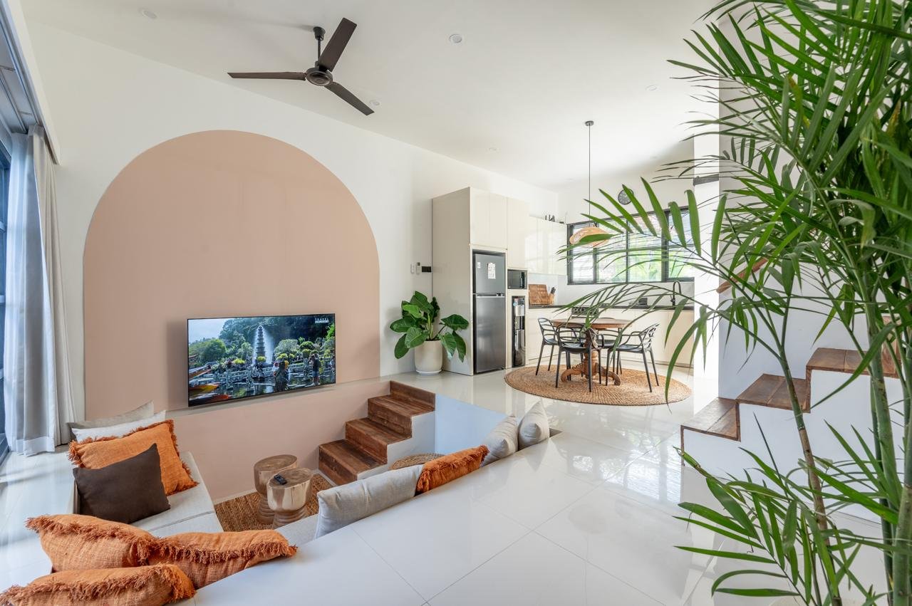Modern 2-Bedroom Leasehold Villa with Private Pool & Sunken Living in Meruya, Canggu