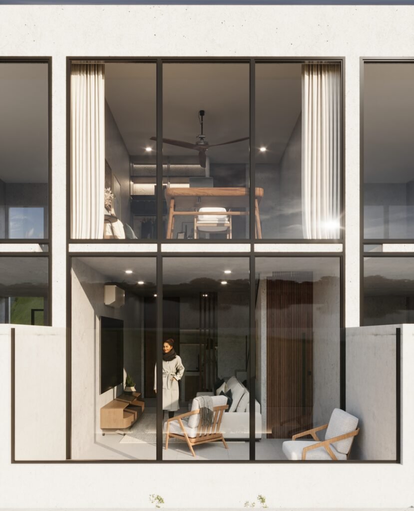 Design-Led Modern 1-Bedroom Loft in Buduk near Canggu & Ubud, Contemporary Investment Unit