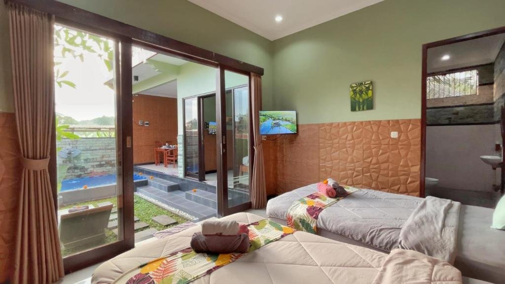 Garden-View 2-Bedroom Villa with Private Pool in Ubud — Furnished for Monthly & Nightly Stays