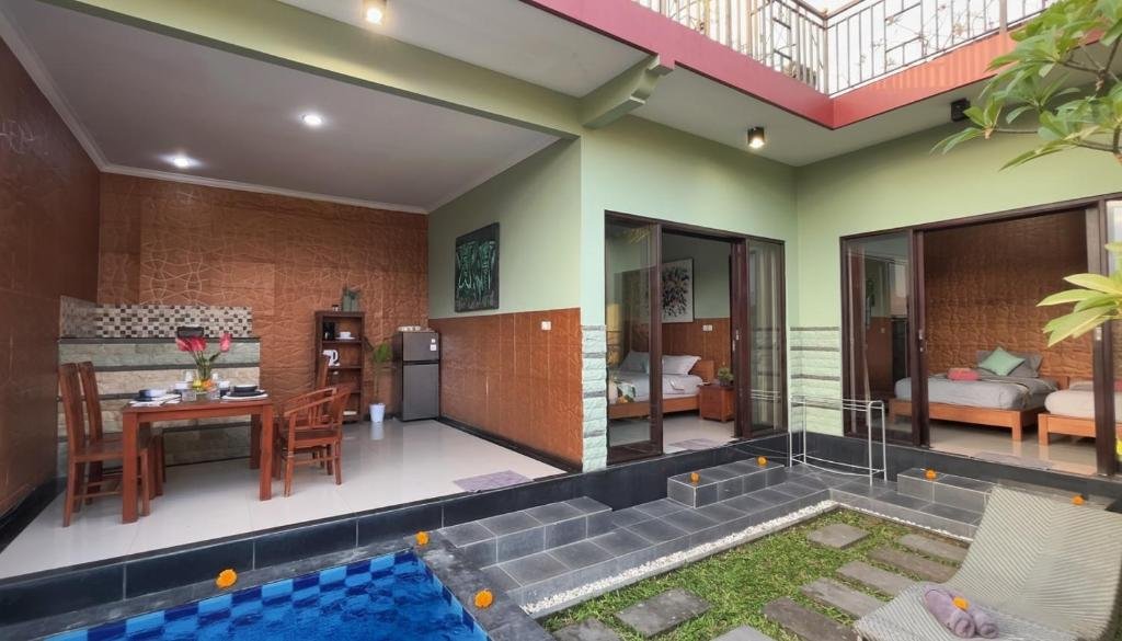 Garden-View 2-Bedroom Villa with Private Pool in Ubud — Furnished for Monthly & Nightly Stays