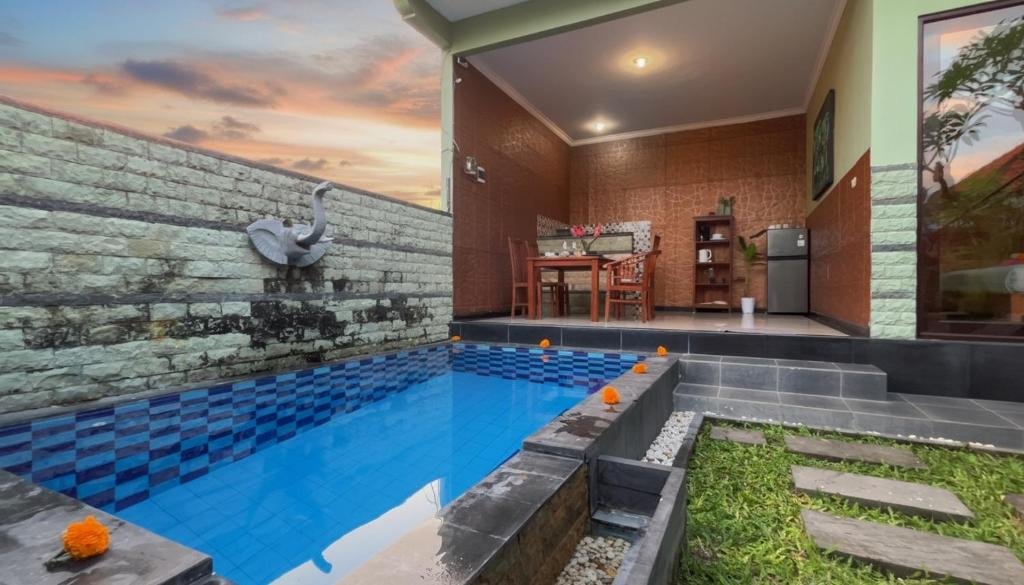 Garden-View 2-Bedroom Villa with Private Pool in Ubud — Furnished for Monthly & Nightly Stays