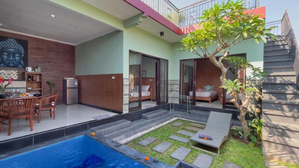 Private-Pool 2-Bedroom Villa in Central Ubud — Open-Plan Living, Ready for Long or Short Stays