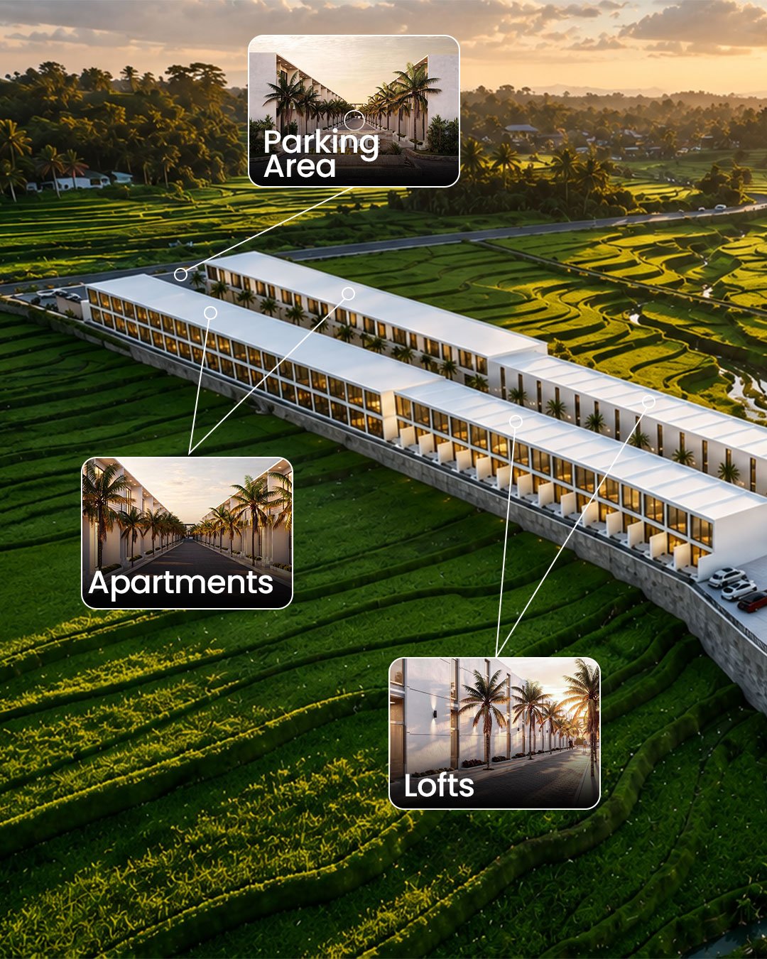 Modern 1-Bedroom Lifestyle Residence in Buduk near Canggu & Ubud — Community Living